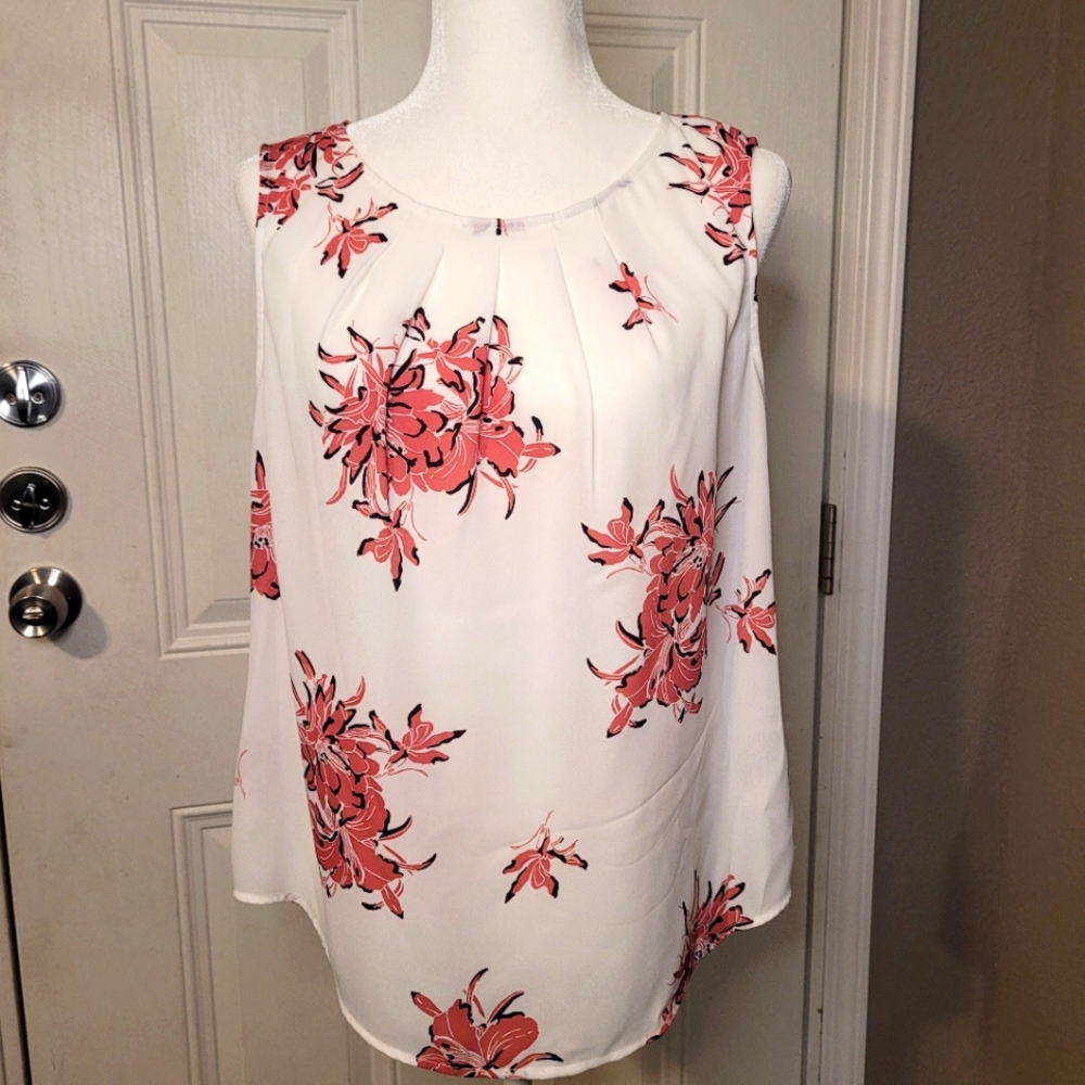 Worthington Women's Round Neck Sleeveless Tank Top